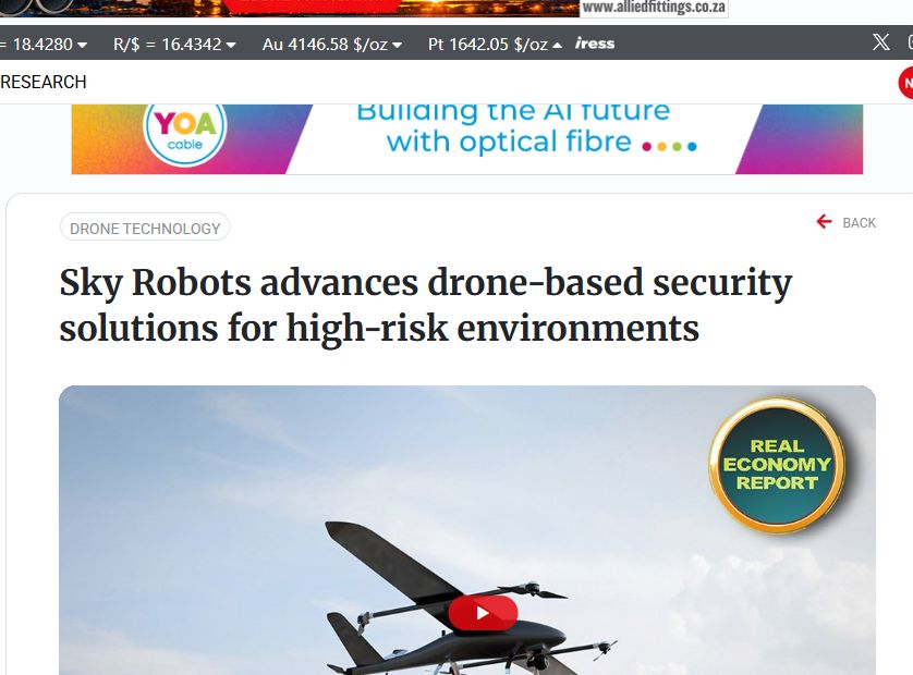 Sky Robots advances drone-based security solutions for high-risk environments